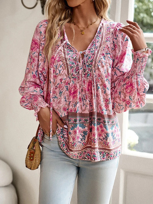 Linda | Stilfuld Sommer Blomstret Top