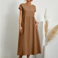 Sylvia | Elegant Afslappet Midi Kjole