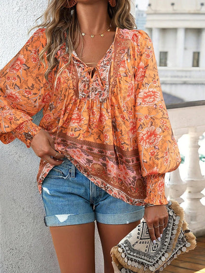 Linda | Stilfuld Sommer Blomstret Top