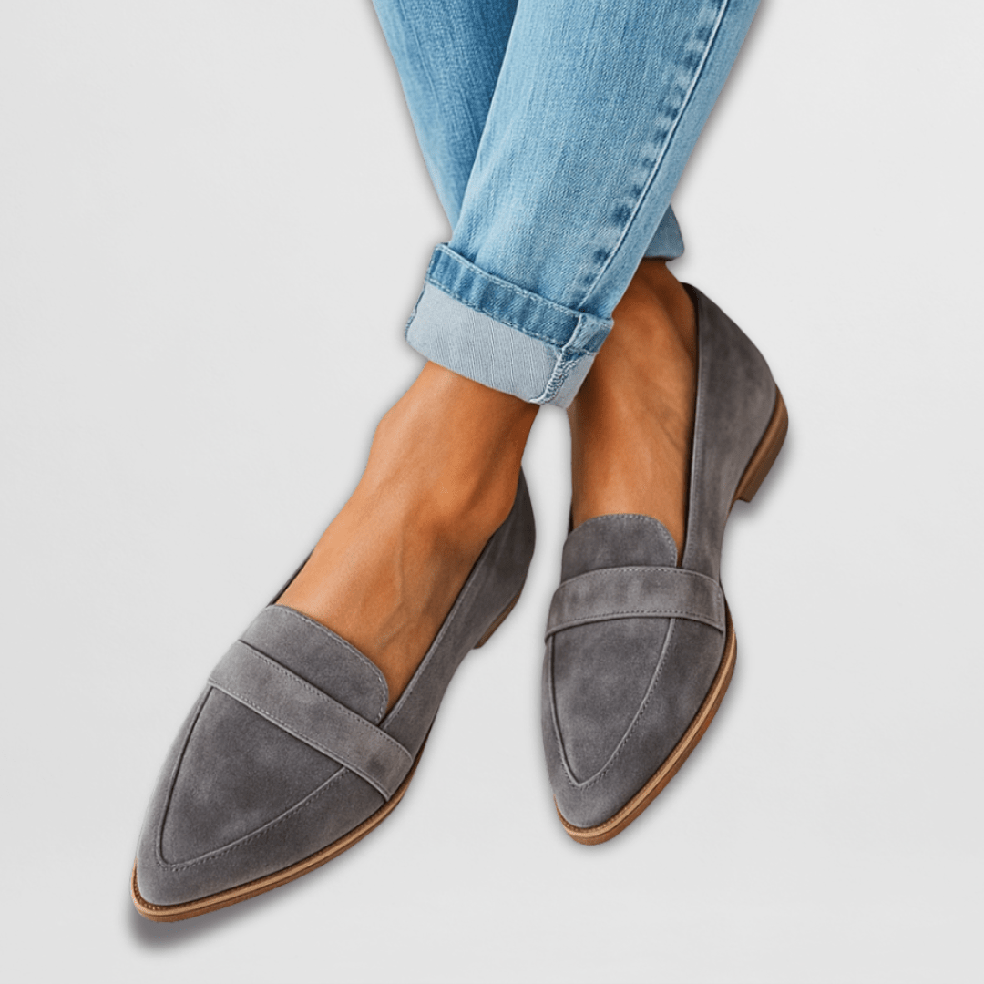 Helen | Ortopædiske loafers i blødt ruskind