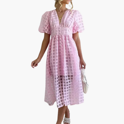 Liliana | Elegant Sommer Midi Kjole til Ubesværet Stil