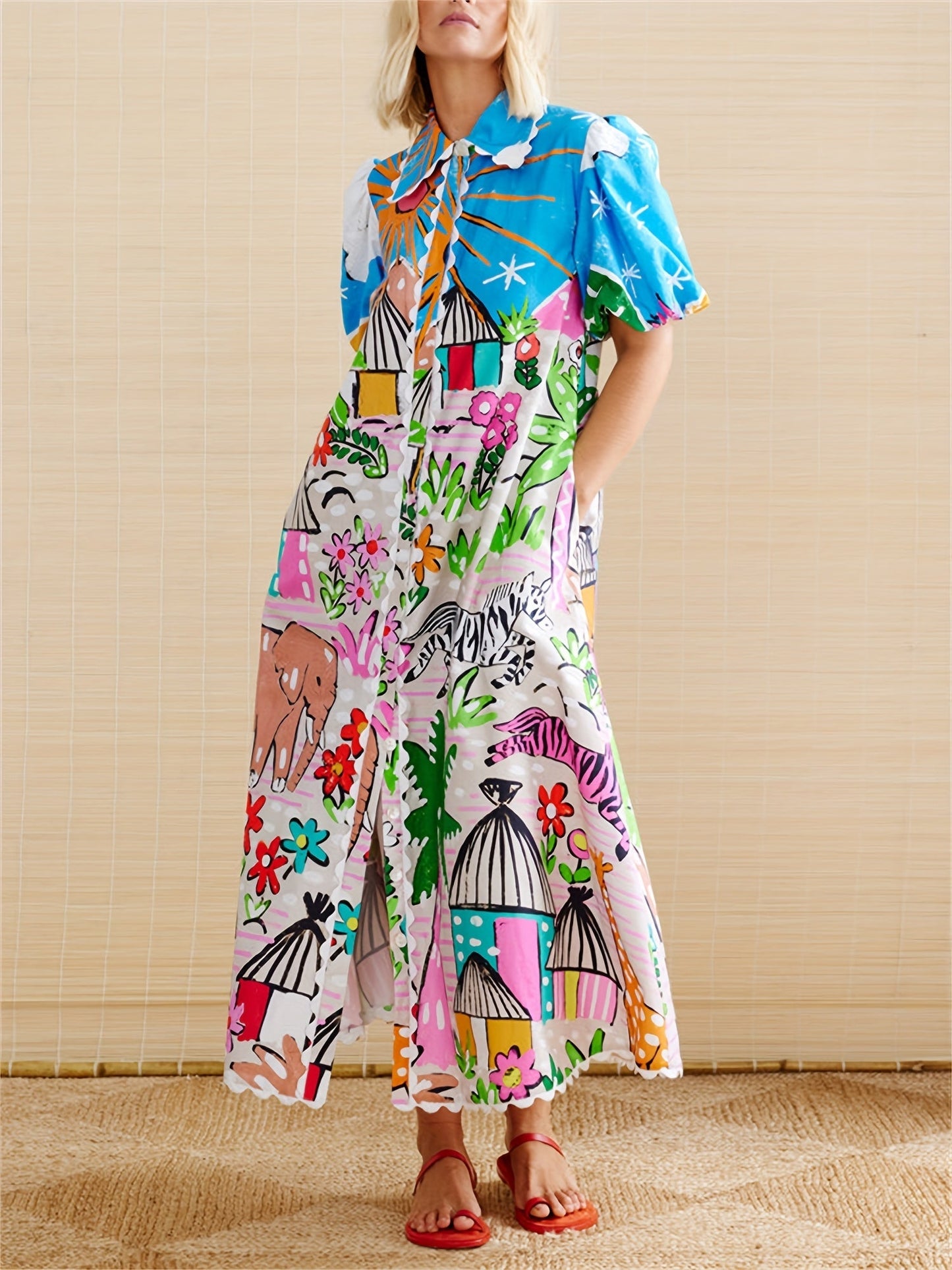 Carolyn | Chic Midi Kjole til Sommer