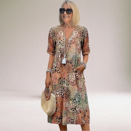Filomena | Elegant sommerkjole med blomsterprint