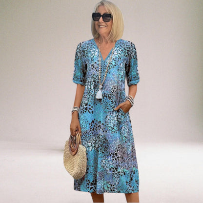 Filomena | Elegant sommerkjole med blomsterprint