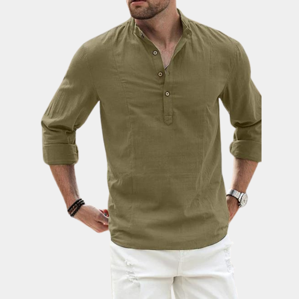 Benjamin | Herre Langærmet Casual Skjorte