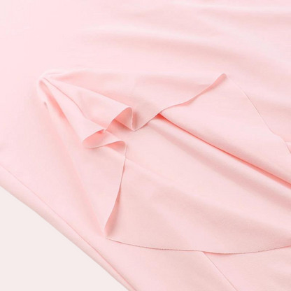 Paige | Elegant ærmeløs V-hals maxikjole med asymmetrisk slids