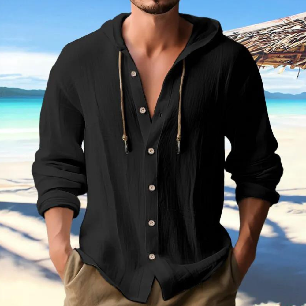 Michael | Herre Hoodie Langærmet Skjorte