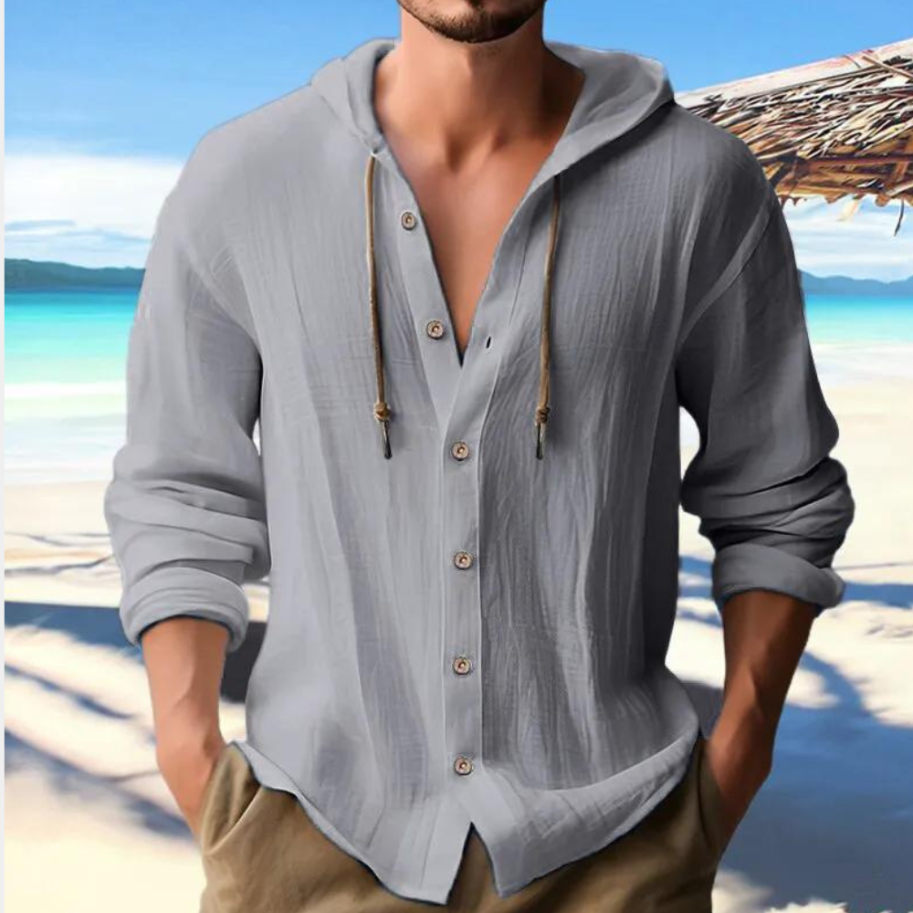 Michael | Herre Hoodie Langærmet Skjorte