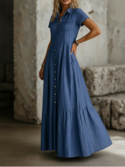 Mandy | Lang Denim Kjole