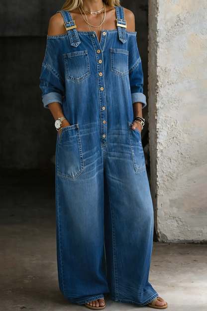 Sophia | Mono i denim uden stropper