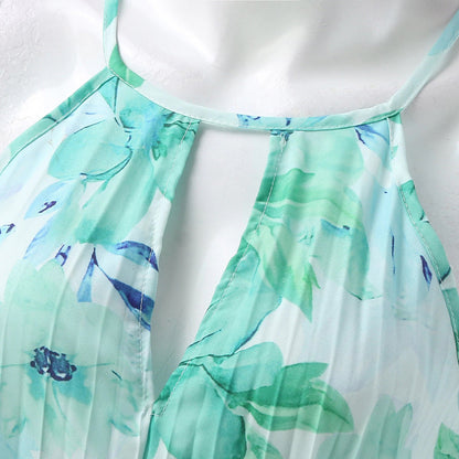 Rosie | Elegant Floral Breeze Maxi Kjole til Sommer
