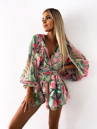 Ivy | Kvinders Stilfulde Flowing To-delt Shorts og Bluse Sommer Sæt