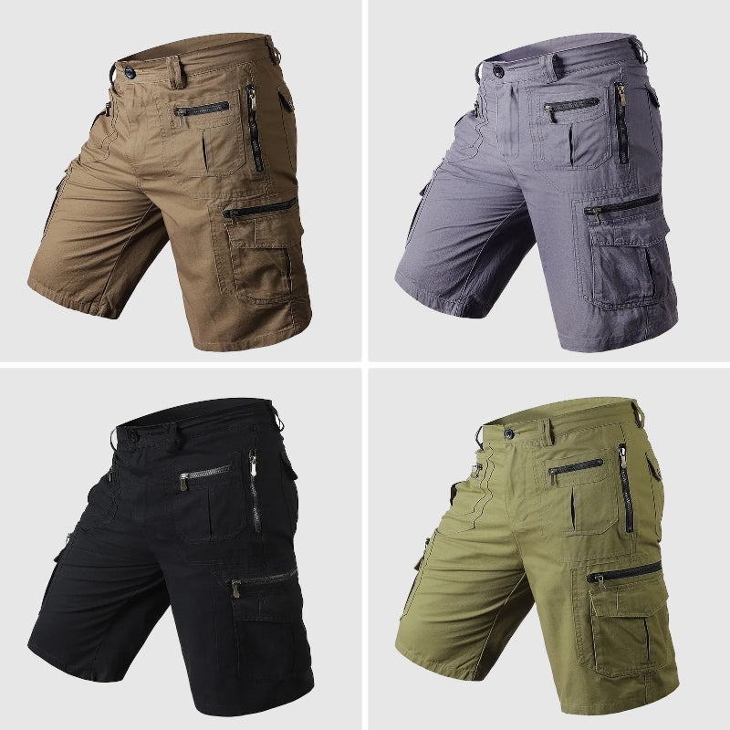 Micah | Holdbare Multi-Lommer Knæ-lange Cargo Shorts