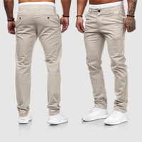 Gus | Herre Casual Slim Fit Straight Leg Bukser