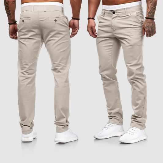 Gus | Herre Casual Slim Fit Straight Leg Bukser
