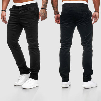 Gus | Herre Casual Slim Fit Straight Leg Bukser