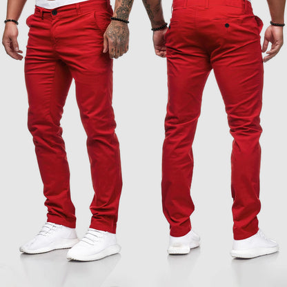 Gus | Herre Casual Slim Fit Straight Leg Bukser