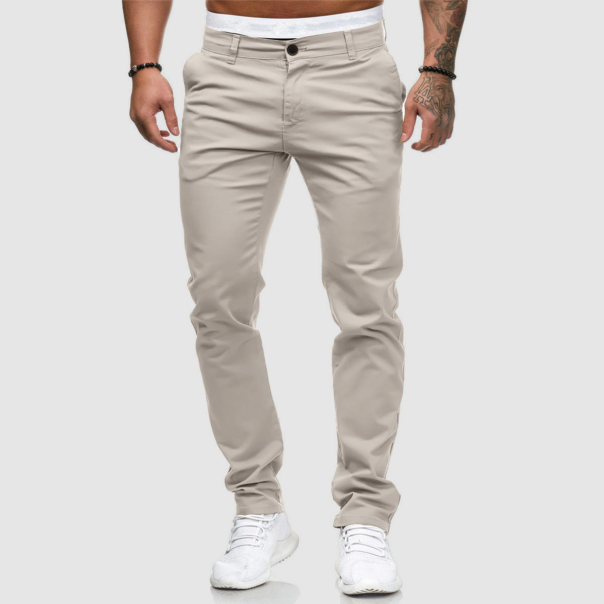 Gus | Herre Casual Slim Fit Straight Leg Bukser