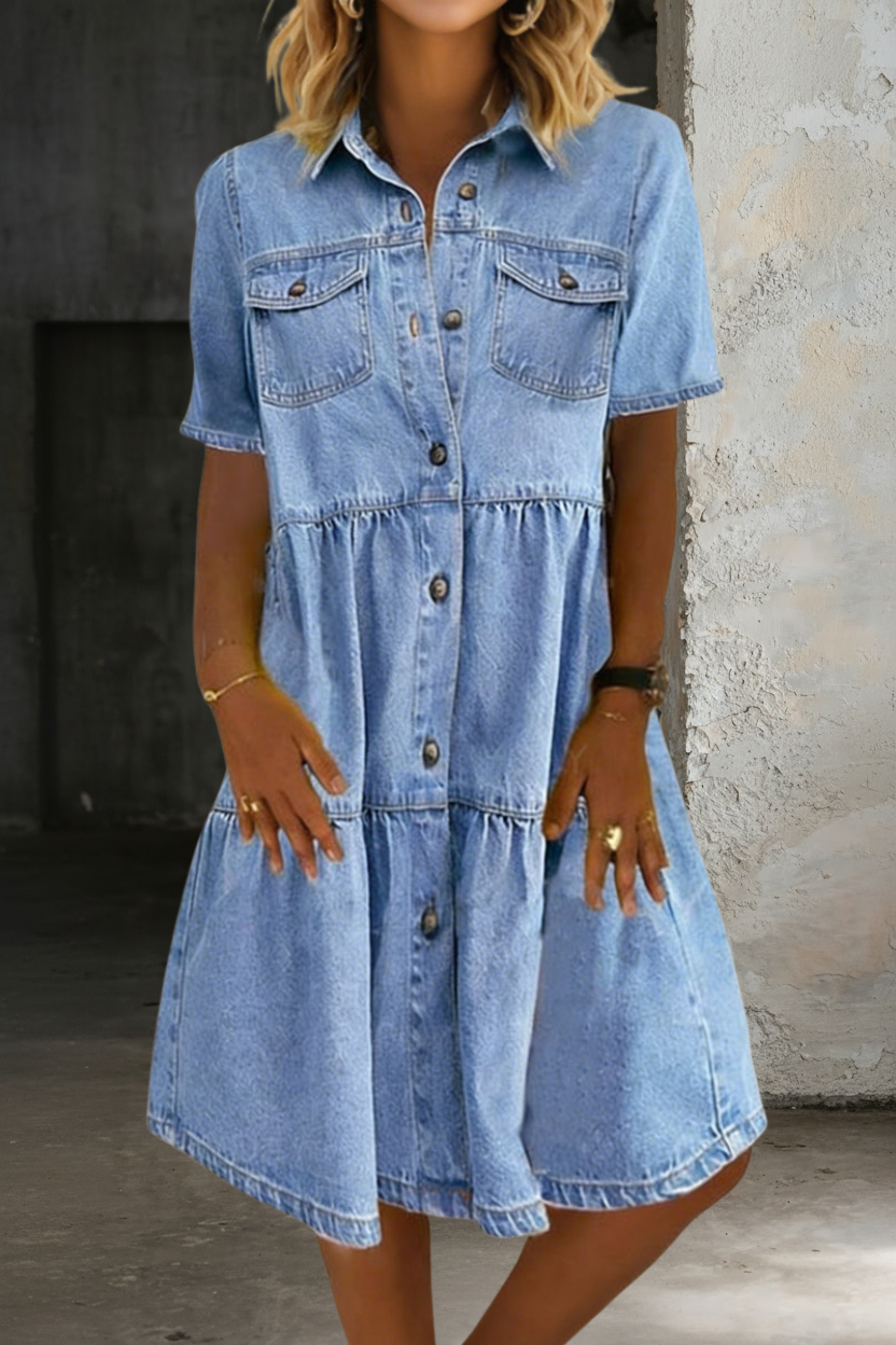 Sophia | Elegant casual denimkjole