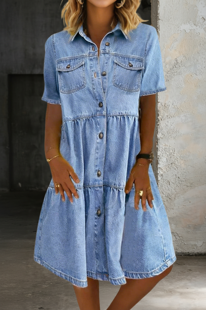 Sophia | Elegant casual denimkjole