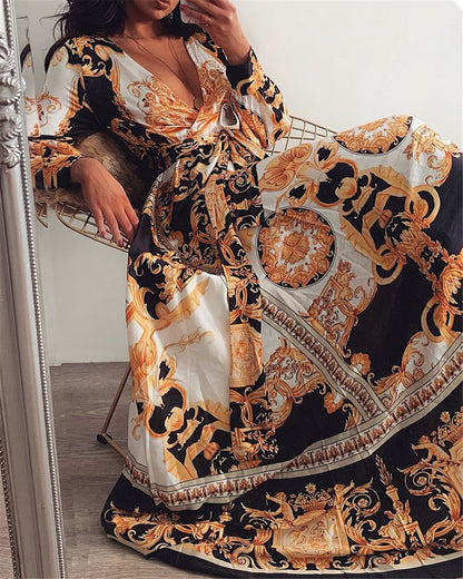 Harmony | Bohemian Maxi Kjole - Elegant og Flydende