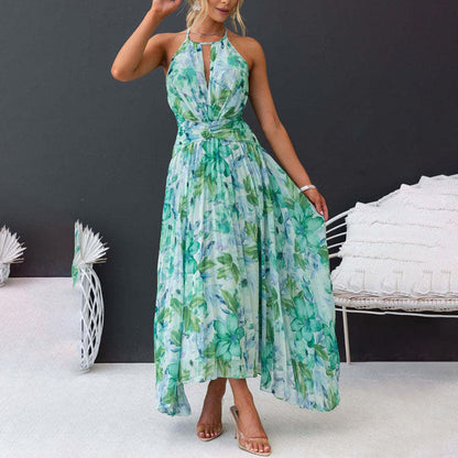 Rosie | Elegant Floral Breeze Maxi Kjole til Sommer