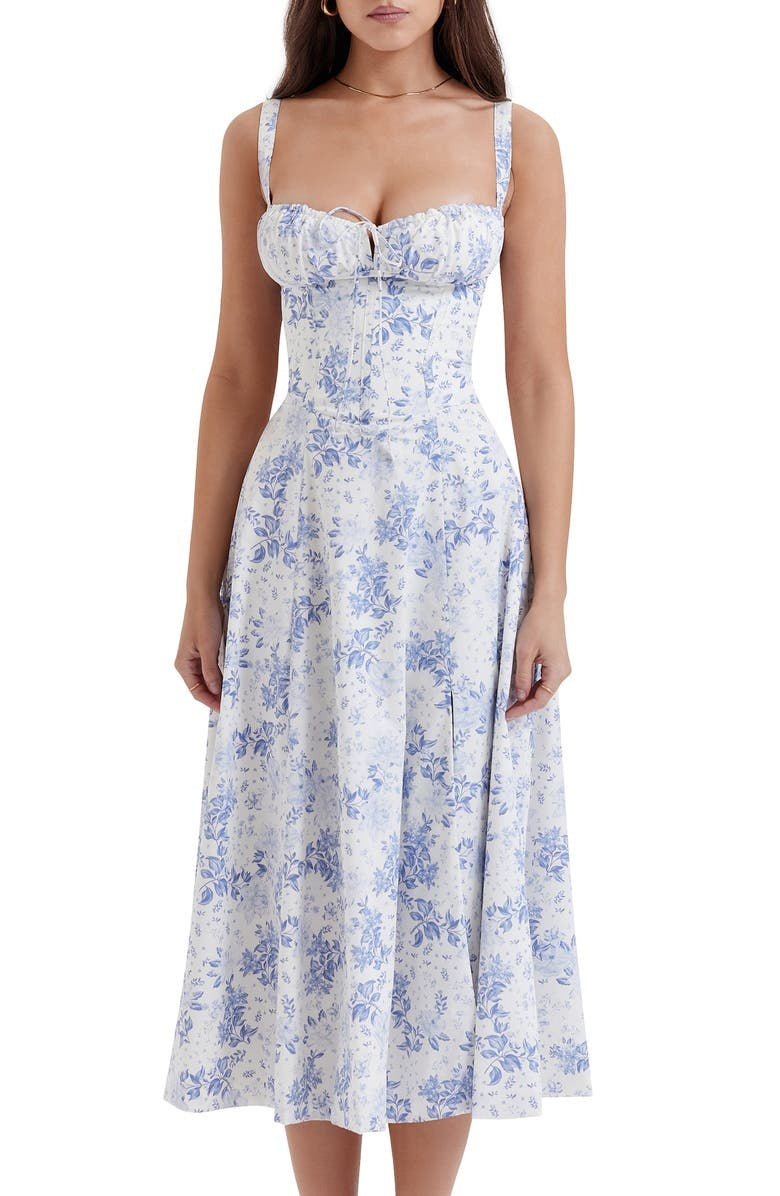 Sally | Forårskjole - Blomsterprint Festkjole