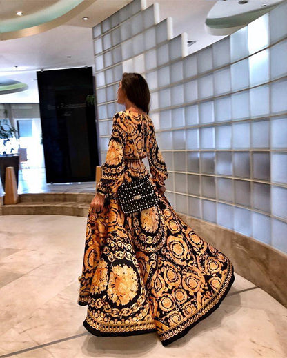Harmony | Bohemian Maxi Kjole - Elegant og Flydende