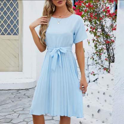 Frances | Elegant Blomstret Midi Kjole til Kvinder