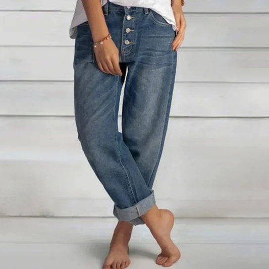 Kamilla | Stilfulde Loose-Fit Høj Talje Jeans