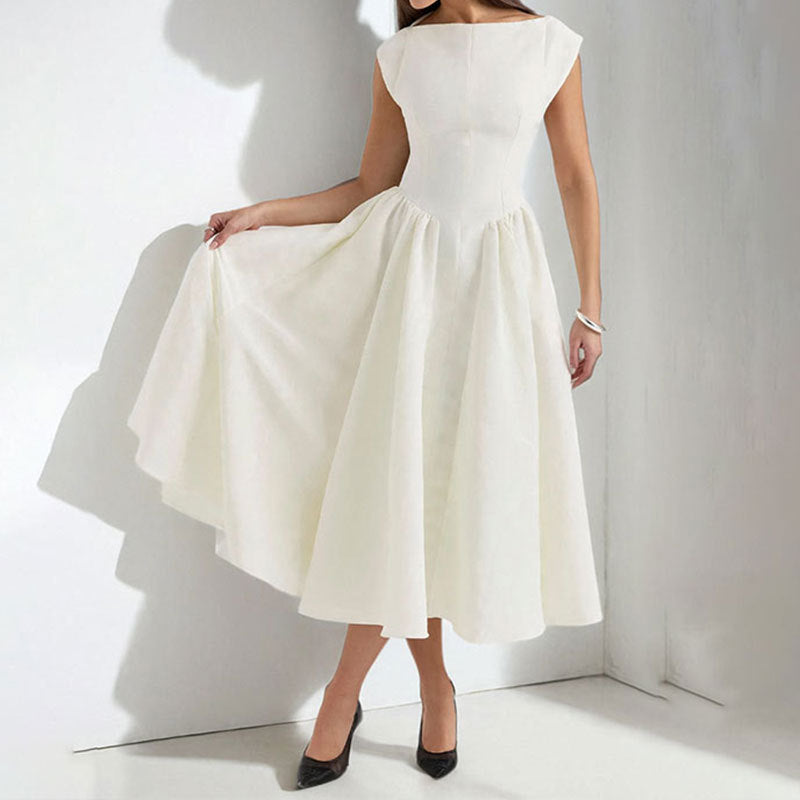 Susan | Elegant Midi Kjole til Kvinder