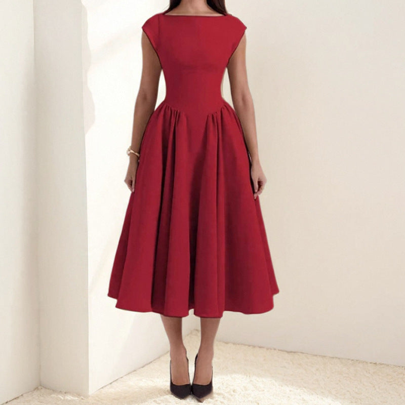 Susan | Elegant Midi Kjole til Kvinder