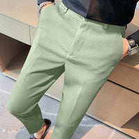 Ralph | Herre Cropped Bukser – Slim Fit – Tekstureret Stof – Moderne Smart Casual