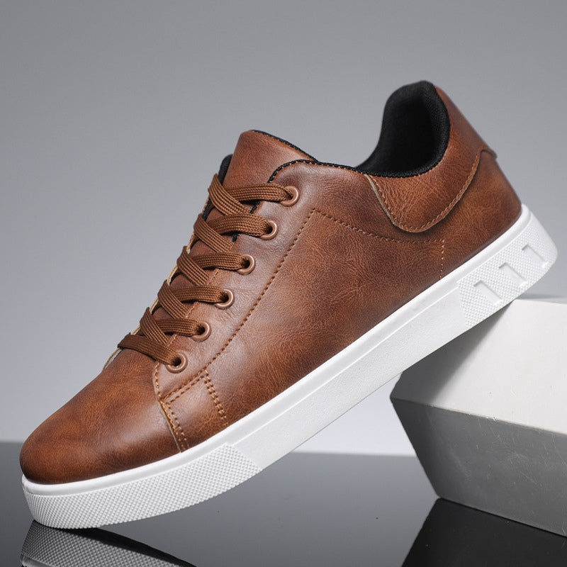 Robert | Stilfulde Faux Læder Sneakers til Mænd