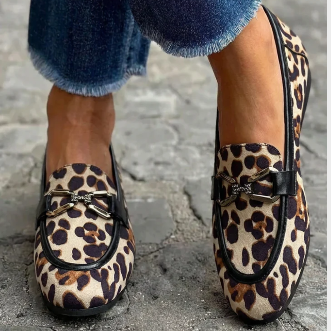 Ginevra - Moderne Leopard Mokkasiner