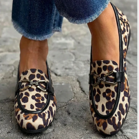 Ginevra - Moderne Leopard Mokkasiner