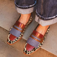 Zelda - Elegant Leopard Mokkasiner