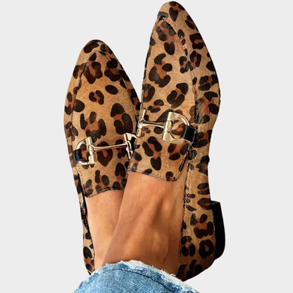 Gia - Elegante Mokkasiner Leopard
