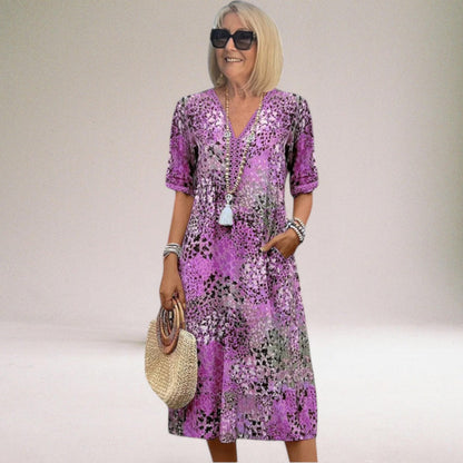 Filomena | Elegant sommerkjole med blomsterprint