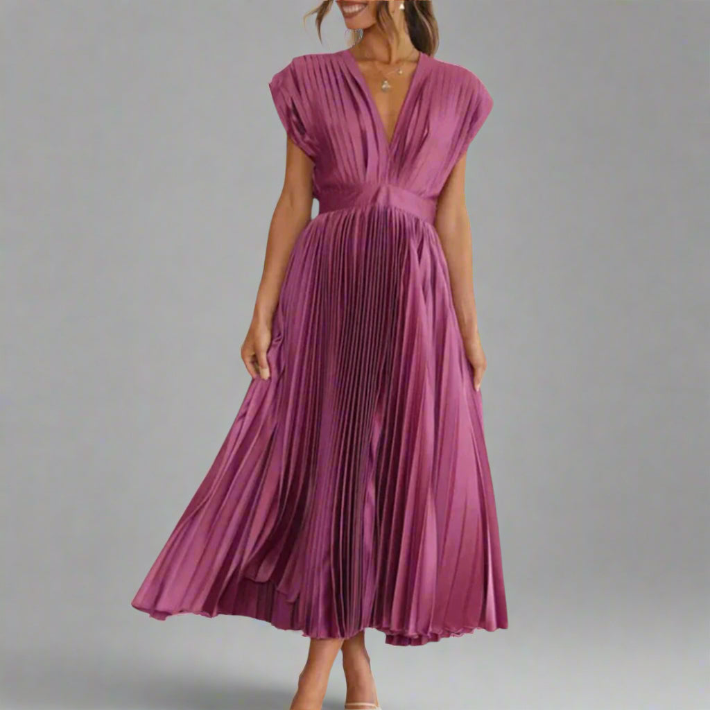 Samantha | Elegant midi kjole til enhver lejlighed