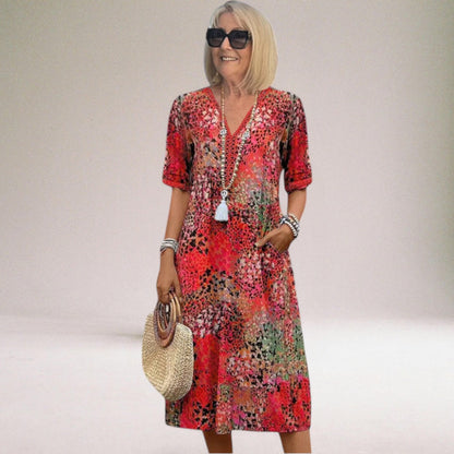 Filomena | Elegant sommerkjole med blomsterprint