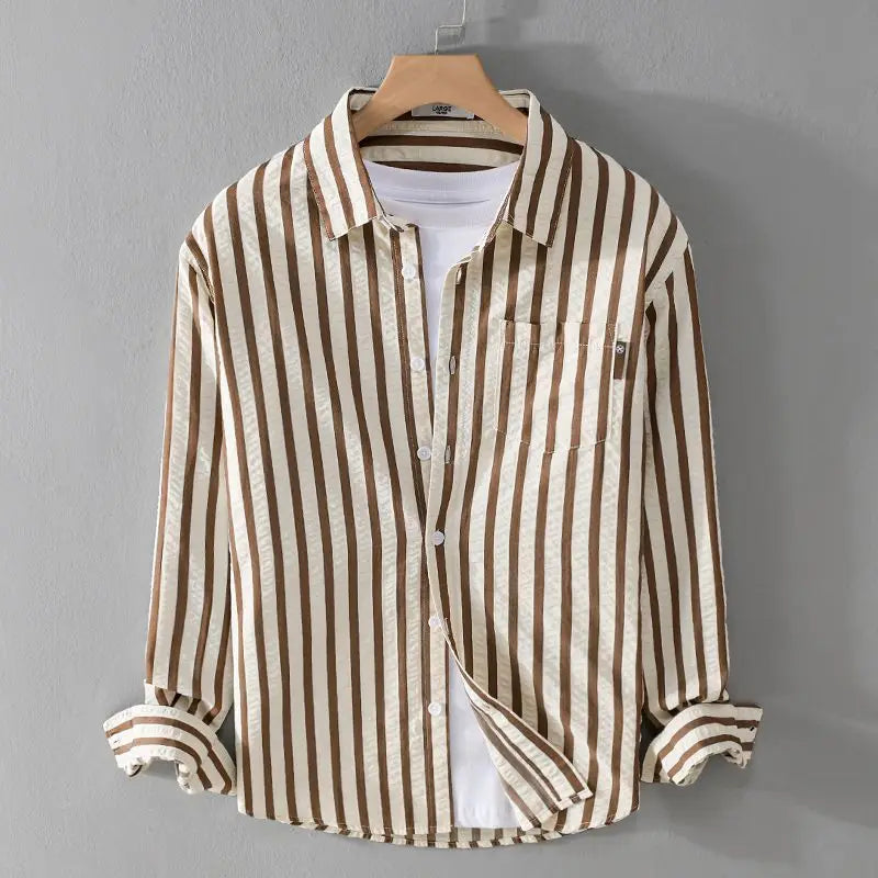 Niels | Stribet Button-Down Skjorte