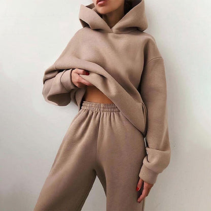 Esther | Kvinders Relaxed Fit Hoodie Jogger Sæt