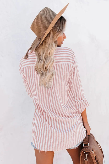 Jane | Stribet Bluse til Kvinder - Casual Chic