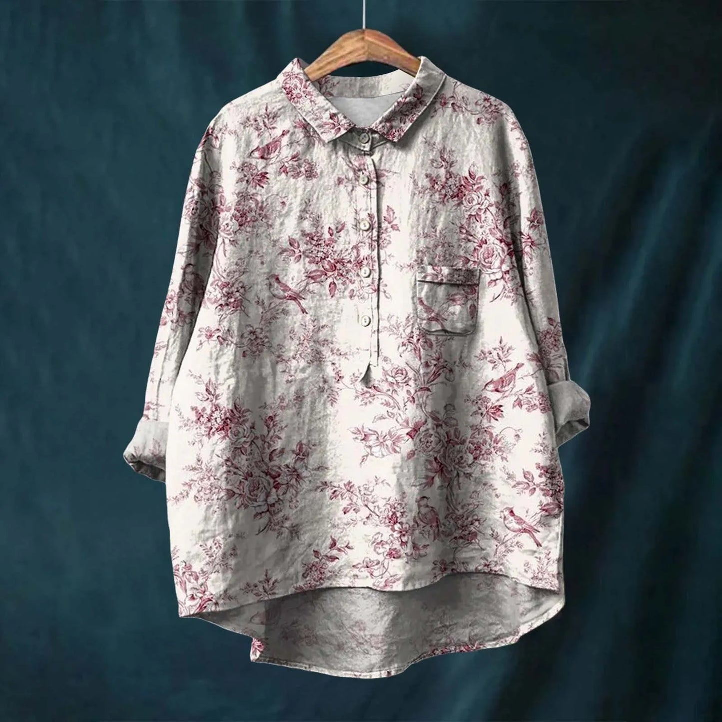 Angela | Oversized Skjorte med Alsidig Stil til Kvinder
