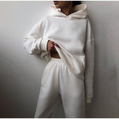 Esther | Kvinders Relaxed Fit Hoodie Jogger Sæt