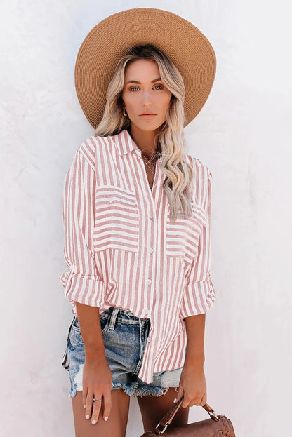 Jane | Stribet Bluse til Kvinder - Casual Chic