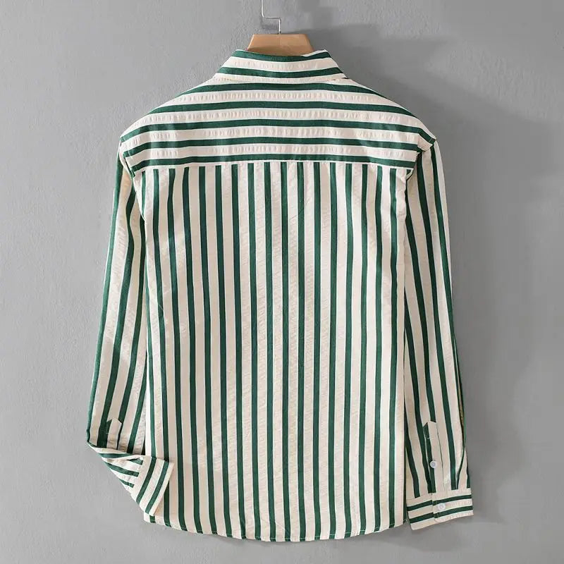 Niels | Stribet Button-Down Skjorte