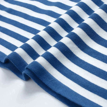 Gail | Stribet Bomulds Langærmet T-Shirt til Kvinder