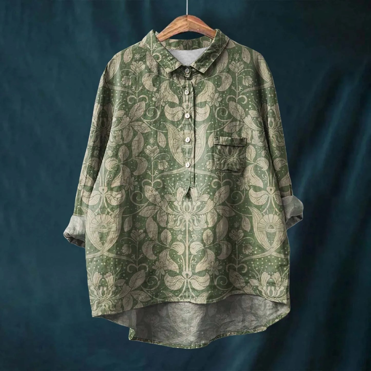 Angela | Oversized Skjorte med Alsidig Stil til Kvinder